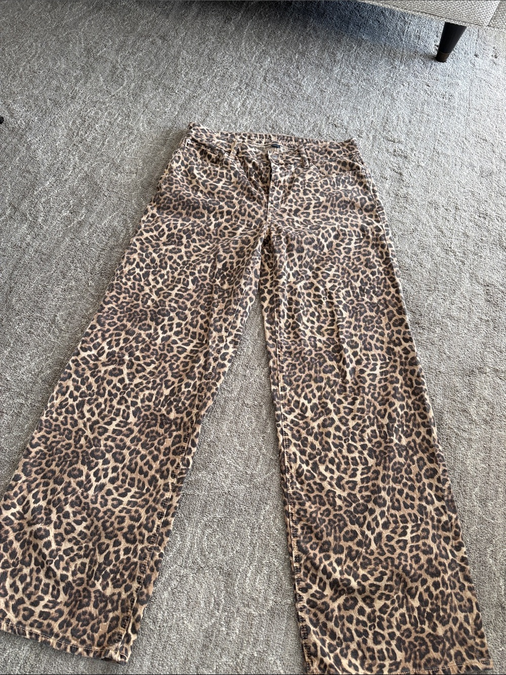 American Eagle Outfitters Leopard Print Boyfriend Jeans - Brown/Tan
